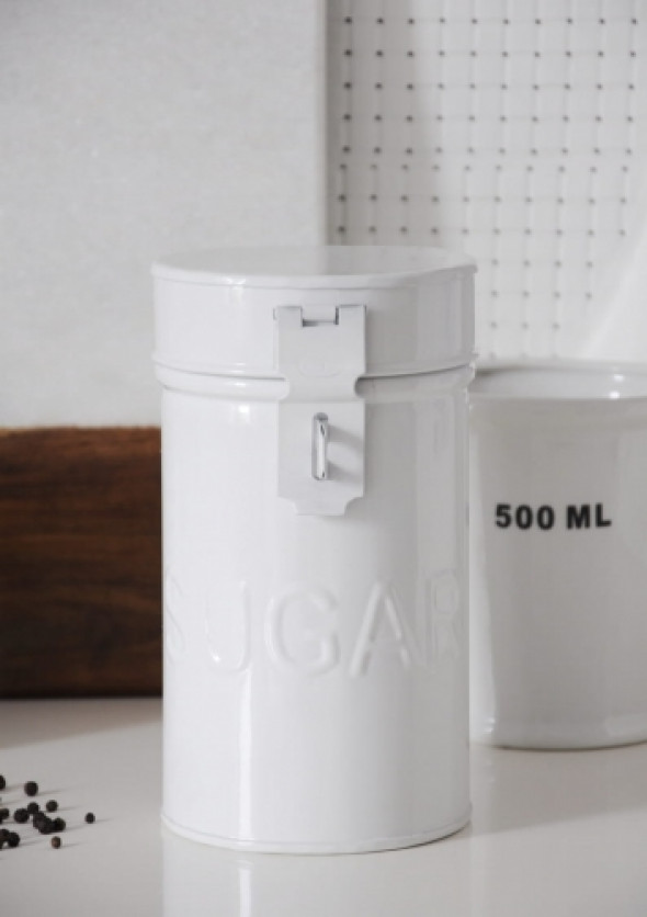 Puszka biała na cukier SUGAR