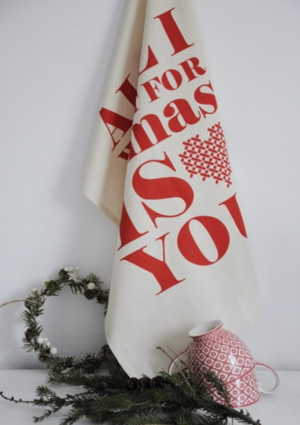 Świąteczna ściereczka kuchenna XMAS