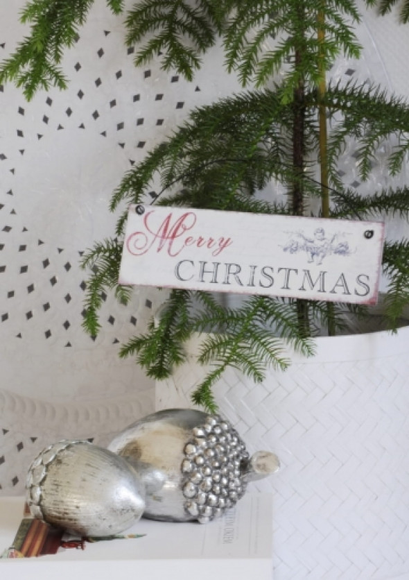 Szyld mały świąteczny MERRY CHRISTMAS