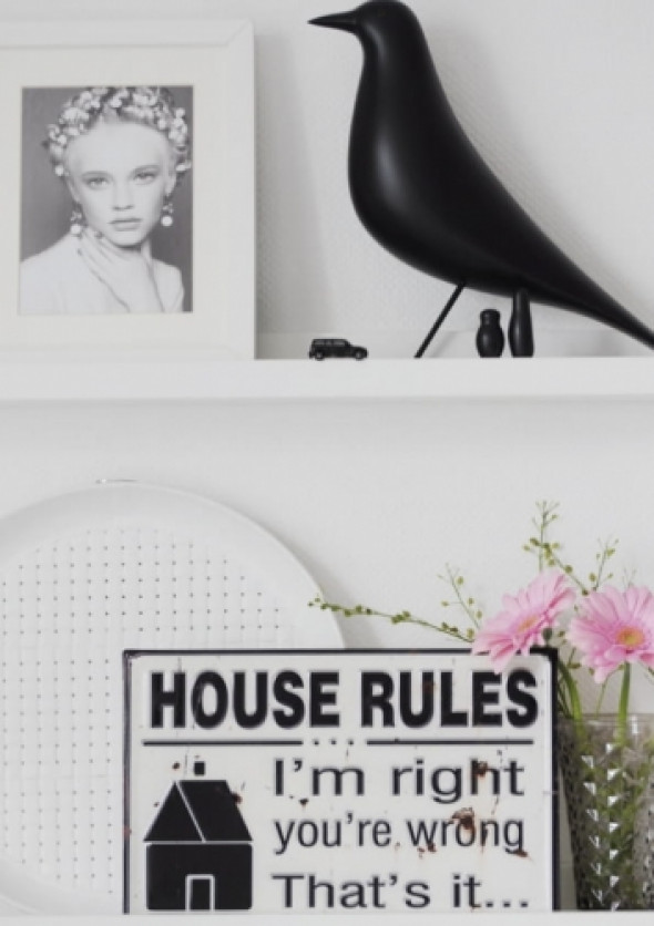 Szyld metalowy HOUSE RULES