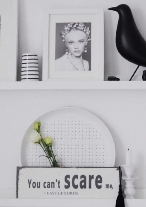 Szyld metalowy YOU CAN'T SCARE ME