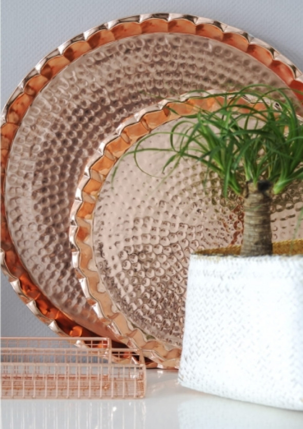 Taca miedziowana 48 cm