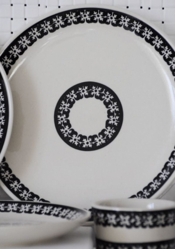 Talerz ceramika Bolesławiec 19 cm - I