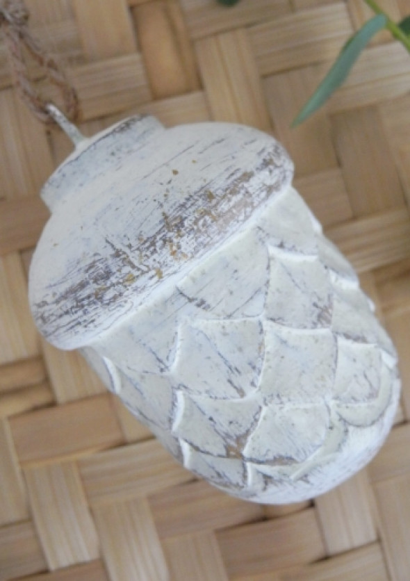 Zawieszka żołądź WHITE