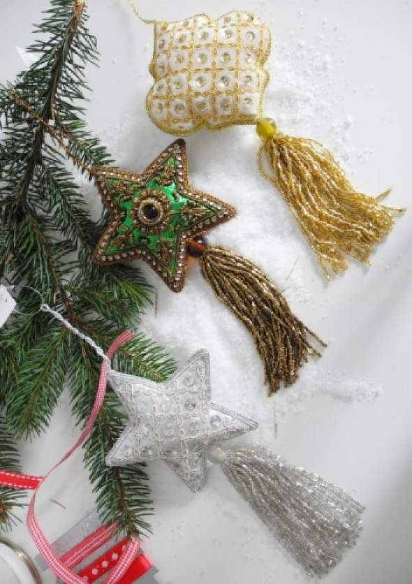 Zawieszki naszywane koralikami i cekinami BEADS