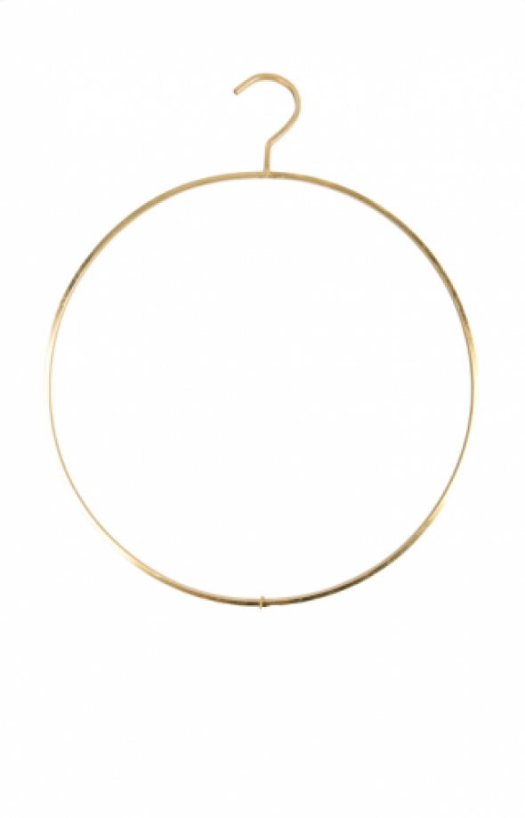 Złoty okrągły wieszak GOLD