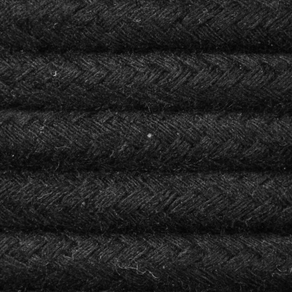 Kabel w oplocie bawełnianym 2 x 0,75 - czarny