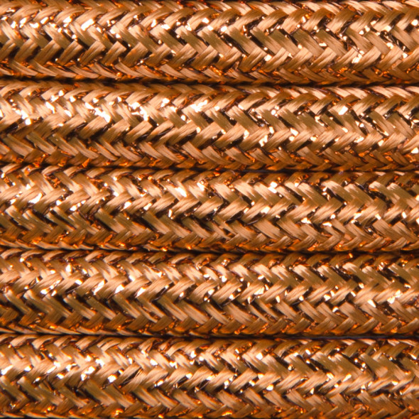 Kabel w oplocie brokatowym 2 x 0,75 - miedziany