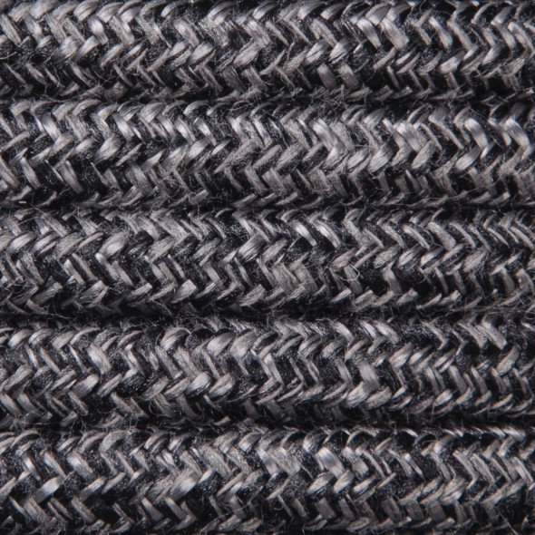 Kabel w oplocie lnianym 2 x 0,75 - antracyt