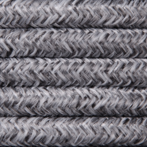 Kabel w oplocie lnianym 2 x 0,75 - szary