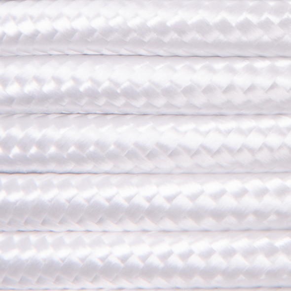 Kabel w oplocie poliestrowym 2 x 0,75 - biały