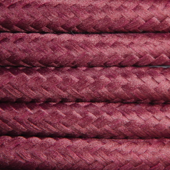 Kabel w oplocie poliestrowym 2 x 0,75 - buraczkowy