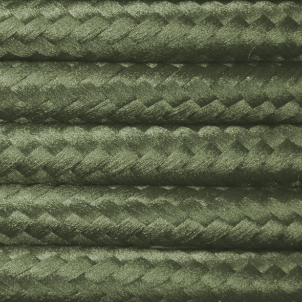 Kabel w oplocie poliestrowym 2 x 0,75 - zgniła zieleń