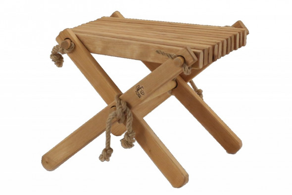 Podnóżek Lilli Ecofurn Olcha Naturalny - teak