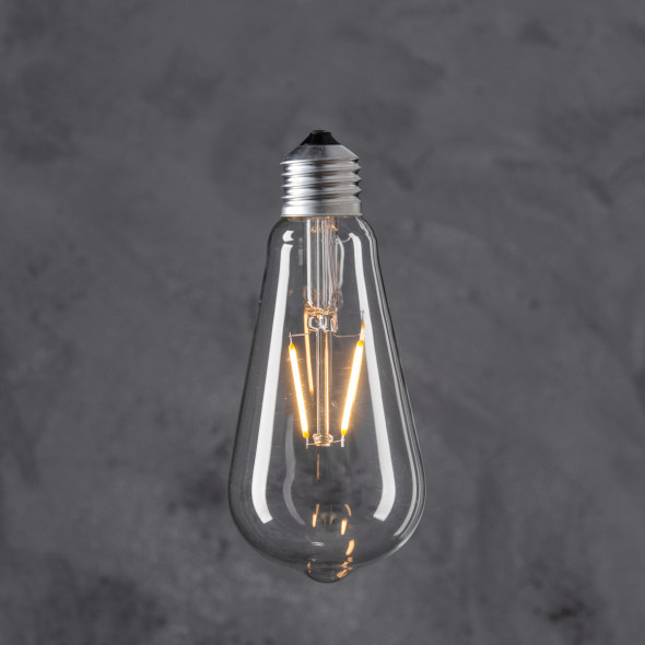 Żarówka dekoracyjna Edison ST 64 LED 2W - Transparent