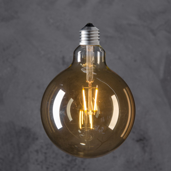 Żarówka dekoracyjna Globe 125 LED 4W - Smoky