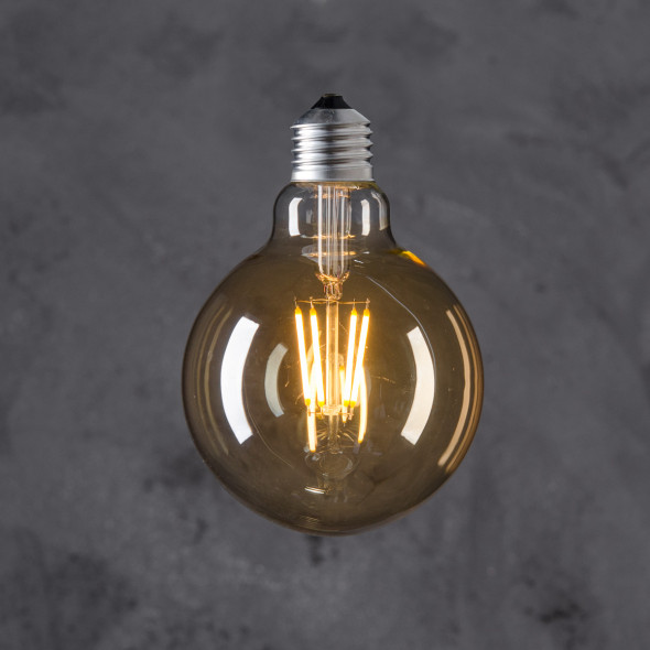 Żarówka dekoracyjna Globe 95 LED 4W - Smoky