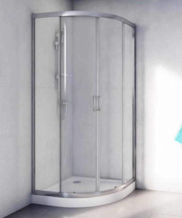Actima 201 kabina półokrągła 80x80cm, drzwi suwane KAAC.1801.800