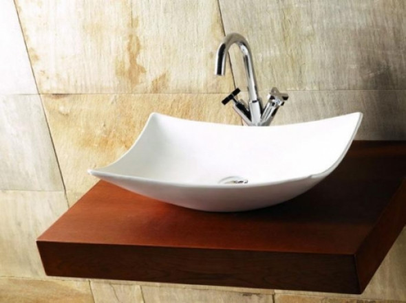 Bathco Spain Magdalena B umywalka nablatowa 57x32cm, bez otoworu 0092B