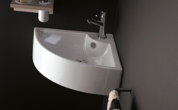 Bathco Spain Oporto umywalka narożna 645x470mm 0043