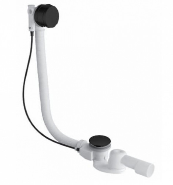 Cristina Silfra syfon wannowy z napełnianiem czarny mat D6.13