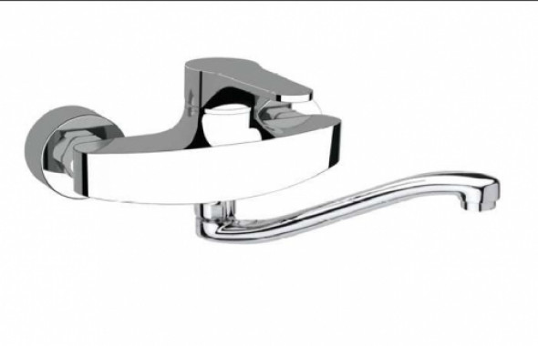Daniel Rubinetterie Omega bateria umywalkowa ścienna OM609SCR