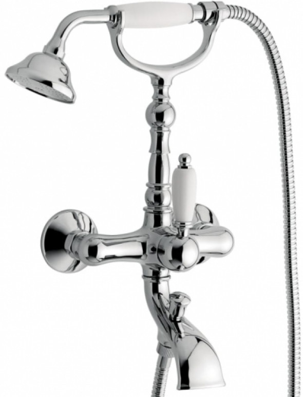 Emmevi Laguna bateria wannowa ścienna, chrom 40011CR