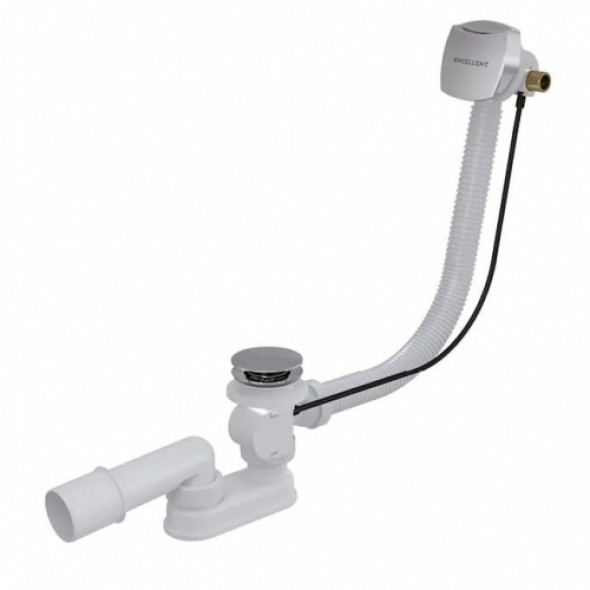 Excellent Square przelew wannowy z napełnianiem 570mm chrom AREX.1825CR