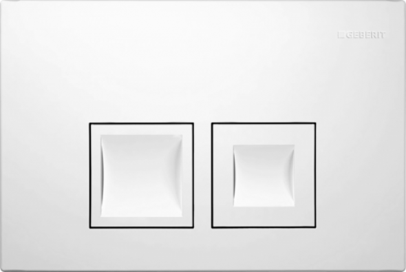 Geberit Delta50 przycisk uruchamiający do spłuczek UP100, biały 115.135.11.1