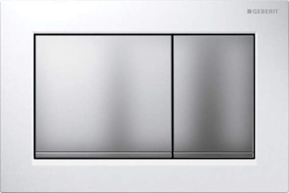 Geberit Omega 30 przycisk spłukujący biały/chrom-mat/chrom-mat 115.080.KL.1