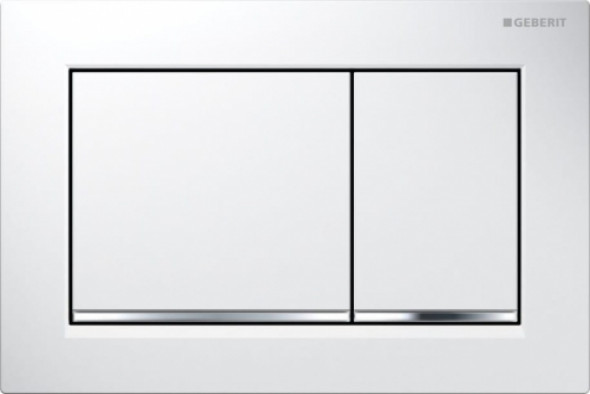 Geberit Omega 30 przycisk spłukujący biały/chrom/biały 115.080.KJ.1