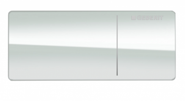 Geberit Omega 70 przycisk uruchomiający, zdalny, szkło białe 115.083.SI.1