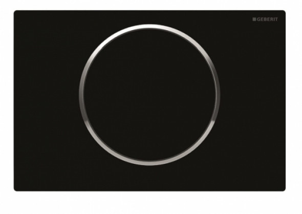 Geberit Sigma10 przycisk uruchamiający do spłuczek UP320, czarny mat/chrom błyszczący/czarny mat 115.758.14.5