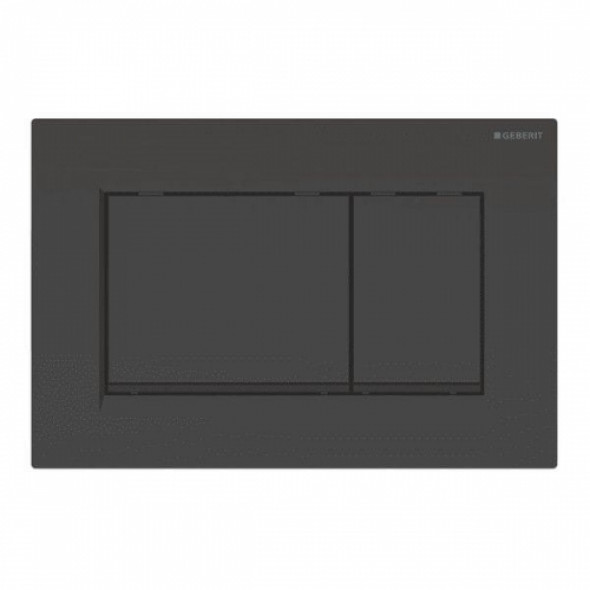 Geberit Sigma30 przycisk spłukujący, czarny połysk/czarny mat/czarny połysk 115.883.DW.1