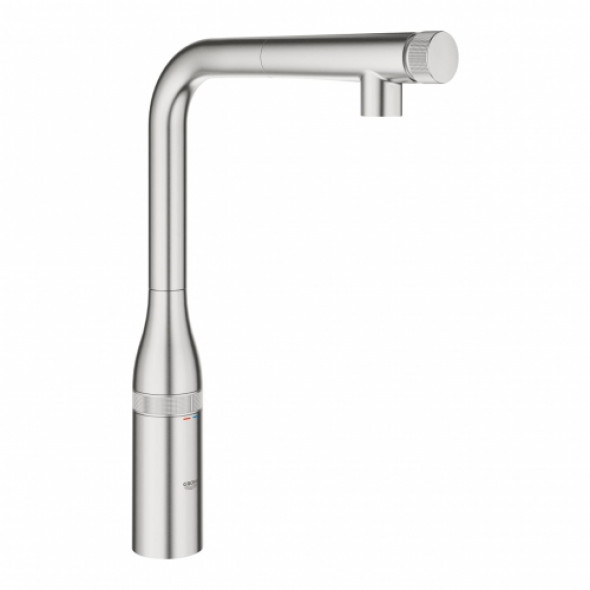 Grohe Essence SmartControl bateria zlewozmywakowa z wyciąganą wylewką, stal nierdzewna 31615DC0