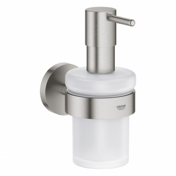 Grohe Essentials dozownik do mydła z uchwytem, stal nierdzewna 40448DC1