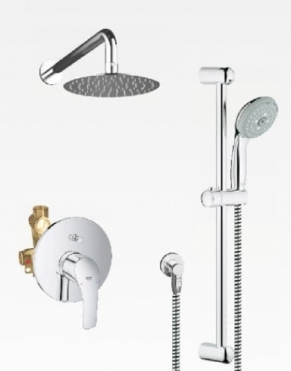 Grohe Eurosmart/Omnires zestaw podtynkowy z deszczownicą 200mm, ramię 330mm OG33P