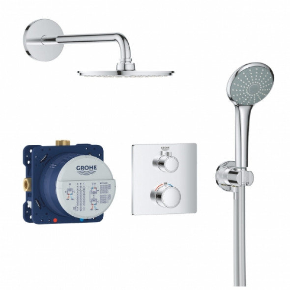 Grohe Grohtherm zestaw podtynkowy z deszczownicą 210mm, ramię 422mm 34734000