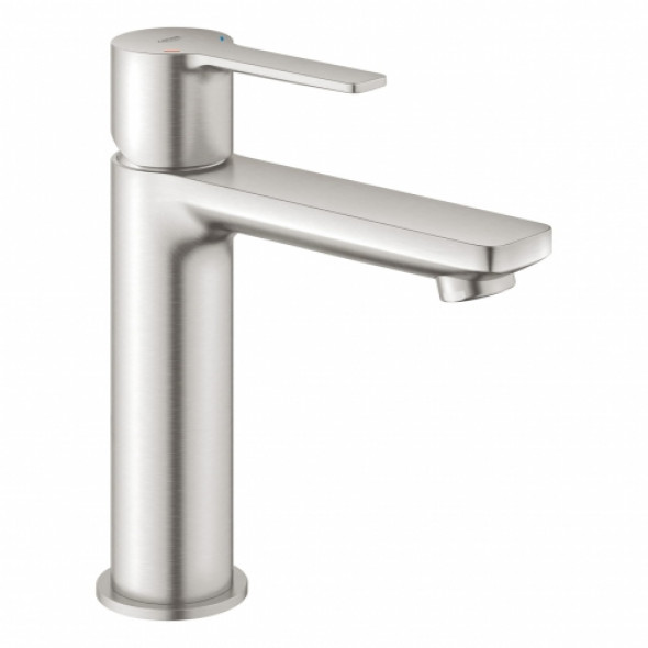 Grohe Lineare S-size bateria umywalkowa sztorcowa, stal nierdzewna, korek push-open 23106DC1