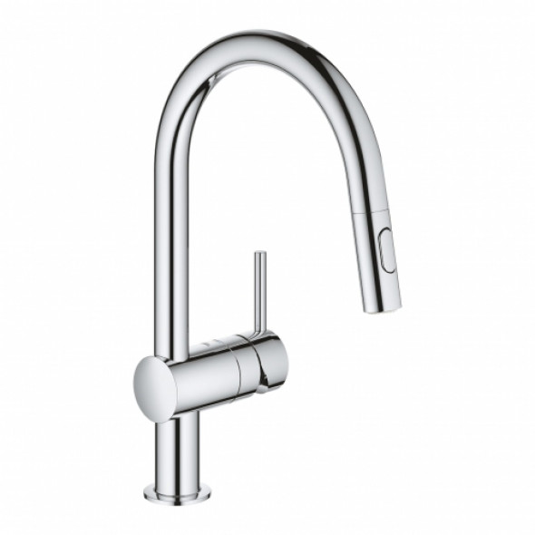 Grohe Minta bateria zlewozmywakowa z wyciąganą wylewką, chrom 32321002