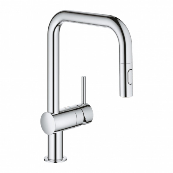 Grohe Minta bateria zlewozmywakowa z wyciąganą wylewką, chrom 32322002