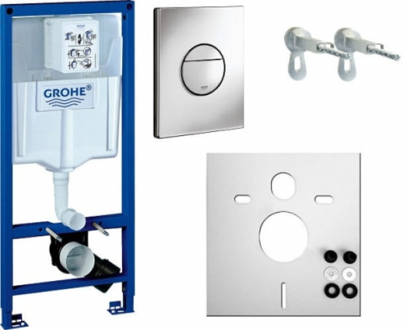 Grohe Rapid SL stelaż do miski podwieszanej komplet 4:1 38813001