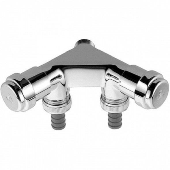 Grohe zawór przyłączeniowy podwójny 1/2"x3/4", chrom 41022000