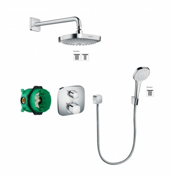 HansGrohe Ecostat E Croma Select E komplet prysznicowy podtynkowy z termostatem 27294000