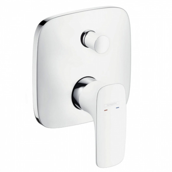 HansGrohe PuraVida bateria wannowa podtynkowa, element zewnętrzny, biały - chrom 15445400