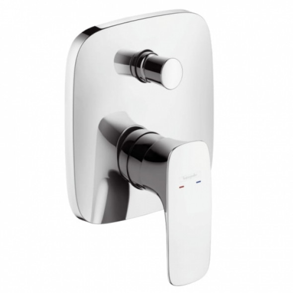 HansGrohe PuraVida bateria wannowa podtynkowa, element zewnętrzny, chrom 15445000