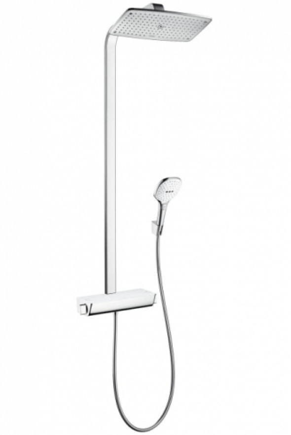 HansGrohe Raindance Select Showerpipe 360 komplet prysznicowy, chrom-biały 27112400