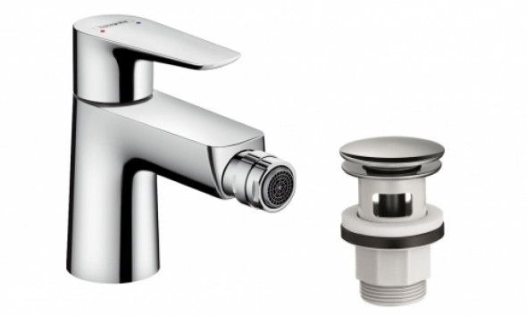 HansGrohe Talis E bateria bidetowa Push-Open 71721000