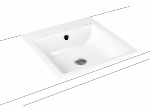 Kaldewei Puro umywalka wpuszczana w blat 46x46cm model 3150, 9000.0601.3001