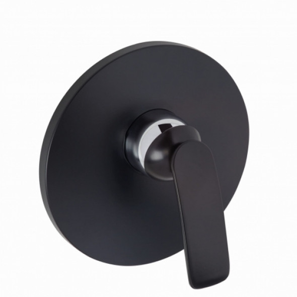 Kludi Balance bateria natryskowa podtynkowa, element zewnętrzny, czarny mat/chrom 526558775